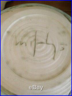 McCarty Pottery VINTAGE ESTATE SALE 9 1/2 JADE GLAZE Vegetable Bowl