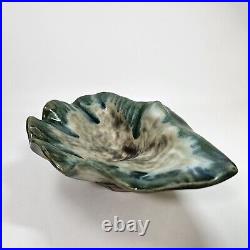 McCartys Pottery Clam Shell Dish Bowl Dirty Jade Merigold Mississippi Vintage