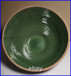 McCoy Pottery Green Windowpane Bowl 8 Shield #4 Mark 1930's Vintage