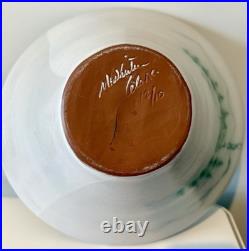 McWhirter Pottery NC Red Ware Bowl Mtn Cabin Vtg Folk Art Beautiful Studio 11.5x