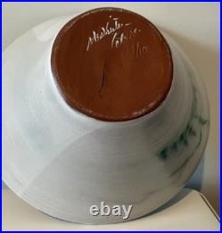 McWhirter Pottery NC Red Ware Bowl Mtn Cabin Vtg Folk Art Beautiful Studio 11.5x