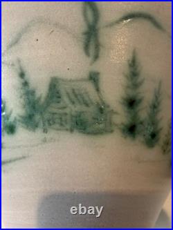 McWhirter Pottery NC Red Ware Bowl Mtn Cabin Vtg Folk Art Beautiful Studio 11.5x