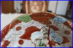 Meiji Tsukuru Hand Painted Kutani Samurai Vintage Ornate Porcelain Bowl