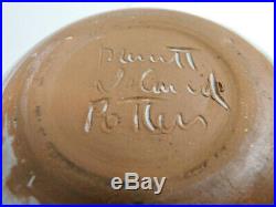 Merritt Island Pottery Mel Casper Decorative Thorn Bowl Blue Vtg