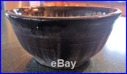 Merritt Island Pottery by Mel Casper Vintage 3 Color Glaze Bowl