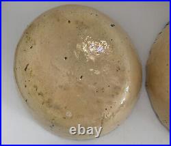 Mexican Vintage Pottery Set 4 Bowls AS IS SEE ALL PHOTOS FOR DESCRIPTION