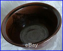 Michael Casson studio pottery Vintage retro footed bowl with makers mark