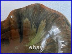 Mid Century Flora Eckert Hammat Original Art Pottery Green Bowl Signed #337