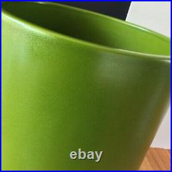 Mid Century Gainey Architectural Pottery Avocado Green Cylinder Vessel Rare
