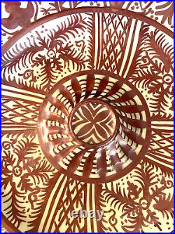 Mid-Century Hispano-Moresque Luster Bowl Manises Art Pottery Gimeno Rios Spain
