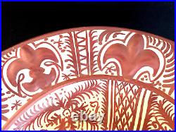 Mid-Century Hispano-Moresque Luster Bowl Manises Art Pottery Gimeno Rios Spain