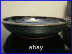 Mid Century Modern MCM Edna Arnow Chicago Studio Art Pottery Lava Glaze 12 Bowl