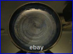 Mid Century Modern MCM Edna Arnow Chicago Studio Art Pottery Lava Glaze 12 Bowl