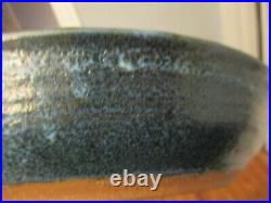 Mid Century Modern MCM Edna Arnow Chicago Studio Art Pottery Lava Glaze 12 Bowl