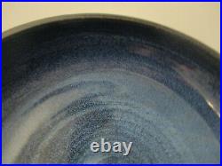 Mid Century Modern MCM Edna Arnow Chicago Studio Art Pottery Lava Glaze 12 Bowl