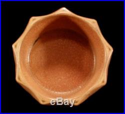 Modernist Geometric Vintage Japanese Art Pottery Sculptural Ikebana Bowl Vase