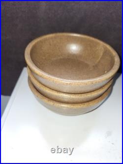 Monmouth Stoneware Co. USA Mojave Brown Glaze. Beehive Design. Ovenproof. 16pcs