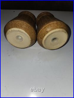 Monmouth Stoneware Co. USA Mojave Brown Glaze. Beehive Design. Ovenproof. 16pcs