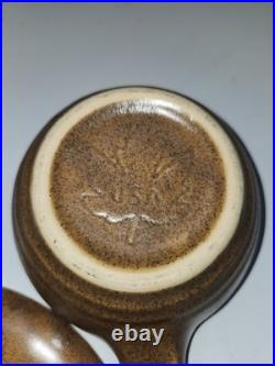 Monmouth Stoneware Co. USA Mojave Brown Glaze. Beehive Design. Ovenproof. 16pcs Monmouth Stoneware Co. USA Mojave Brown Glaze. Beehive Design. Ovenproof. 16pcs