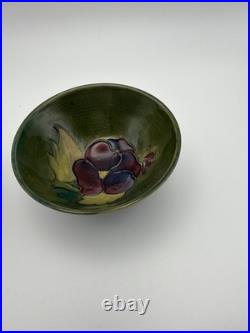Moorcroft Pottery Floral Bowls Set 3 Hand Painted Signed England Vintage