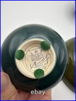 Moorcroft Pottery Floral Bowls Set 3 Hand Painted Signed England Vintage