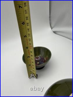 Moorcroft Pottery Floral Bowls Set 3 Hand Painted Signed England Vintage