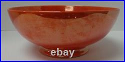 Moorcroft Vintage Orange Lustre Labelled Burslem Bowl