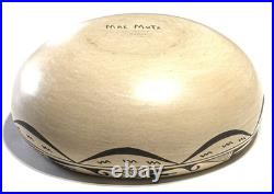 NICE! Hopi MAE MUTZ Signed Vintage Polychrome Pottery Bowl Pot Native American