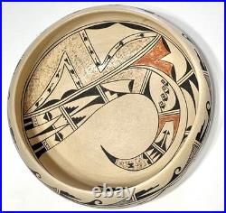 NICE! Hopi MAE MUTZ Signed Vintage Polychrome Pottery Bowl Pot Native American