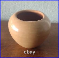Native American Pottery Polished Classic Bowl Vintage Jemez Geraldine Sandia
