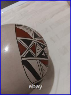 Native American Pottery SeedBowl Vintage Polychrome Southwestern Style