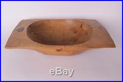 New Pottery Barn Found Small vintage Dough Bowl reclaimed wood 19 x 12 x 4