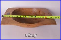 New Pottery Barn Found Small vintage Dough Bowl reclaimed wood 19 x 12 x 4