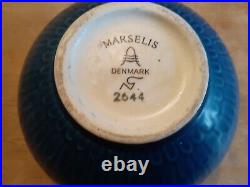 Nils Thorsson Vintage Blue Faience Bowl Danish 1950's #2644 Royal Copenhagen