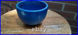 Nils Thorsson Vintage Blue Faience Bowl Danish 1950's #2644 Royal Copenhagen