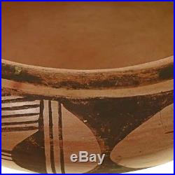 OLD Vintage Hopi Redware Pueblo Pottery Bowl First Mesa Lucy Nahee 1950's