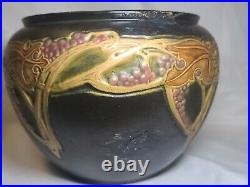 Old 1920's Roseville Pottery Bowl-rosecraft Vintage 7 In Tall Rare
