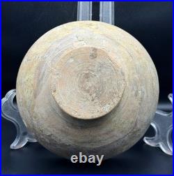 Old Hand Painted Ceramic Bowl Antique Style Green Design 16cm