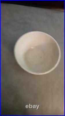 Old Hull Beehive Green Stripe Yellowware Mixing Bowl 6 Rare Vguc