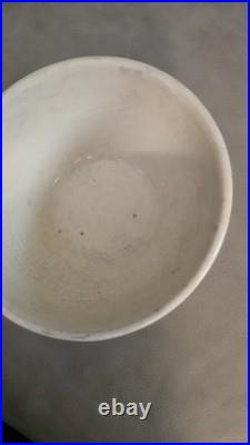 Old Hull Beehive Green Stripe Yellowware Mixing Bowl 6 Rare Vguc
