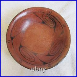 Old Vintage Maricopa Indian Decorated Bird Designs Art Pottery Bowl Vase