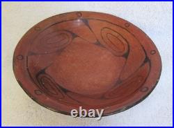 Old Vintage Maricopa Indian Decorated Bird Designs Art Pottery Bowl Vase