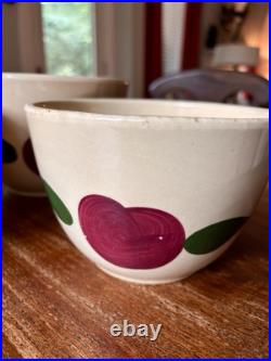 Older early Watt mixing bowls 3pc 7-1/2 & 2X 6 Wide # 64 and #63
