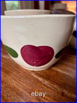 Older early Watt mixing bowls 3pc 7-1/2 & 2X 6 Wide # 64 and #63
