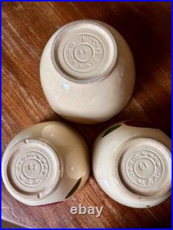 Older early Watt mixing bowls 3pc 7-1/2 & 2X 6 Wide # 64 and #63