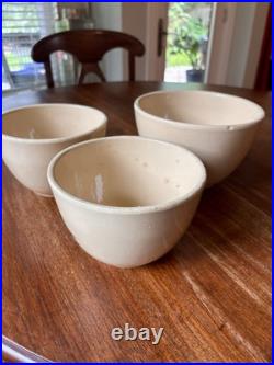 Older early Watt mixing bowls 3pc 7-1/2 & 2X 6 Wide # 64 and #63