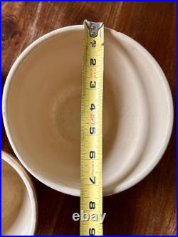 Older early Watt mixing bowls 3pc 7-1/2 & 2X 6 Wide # 64 and #63