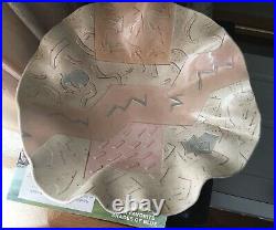 Original Demery Clay Abstract Southwestern Pottery Bowl Ceramic Vintage