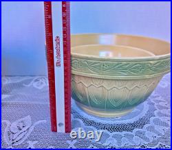 Over & Back VTG Yellow Ware Mixing Bowl Lot Set of 4 Stackable Farmhouse EUC