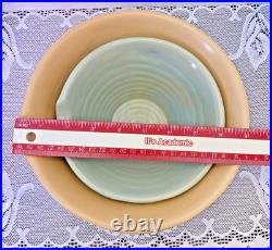 Over & Back VTG Yellow Ware Mixing Bowl Lot Set of 4 Stackable Farmhouse EUC